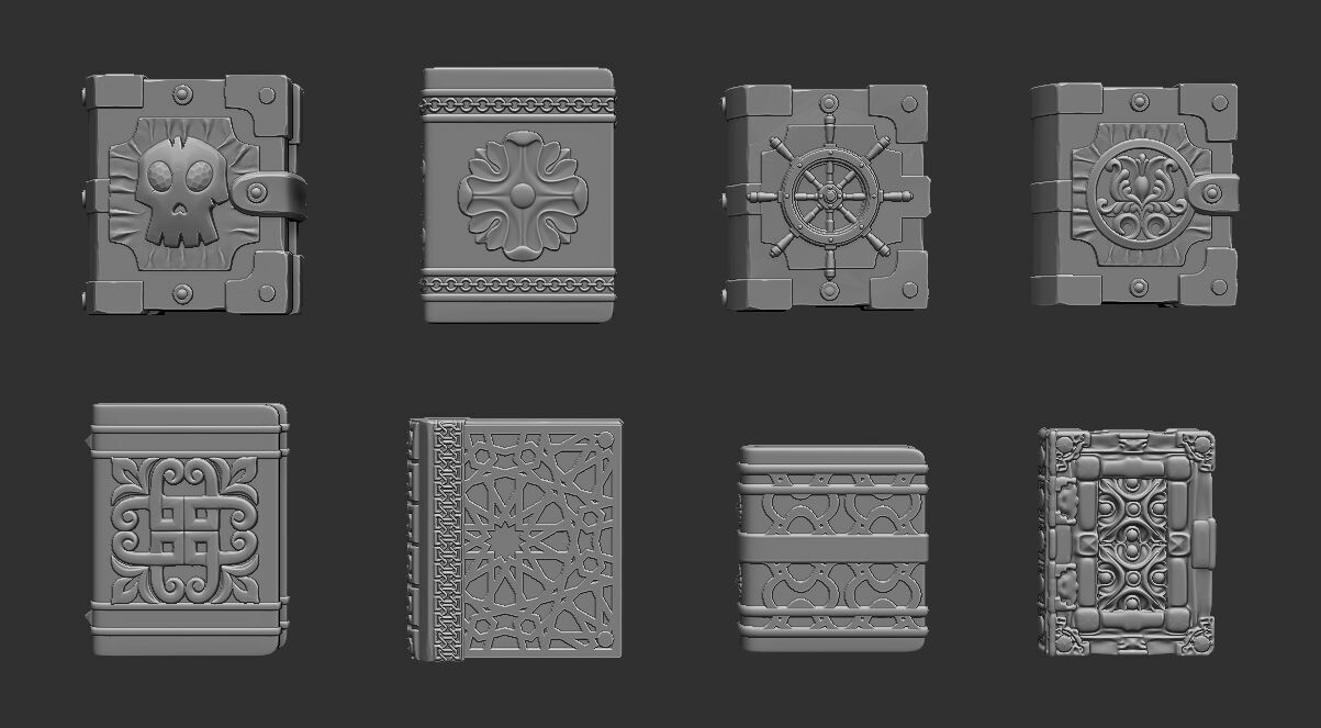 Mystical Tome Collection - 3D Printable Fantasy Books 3D print model_3