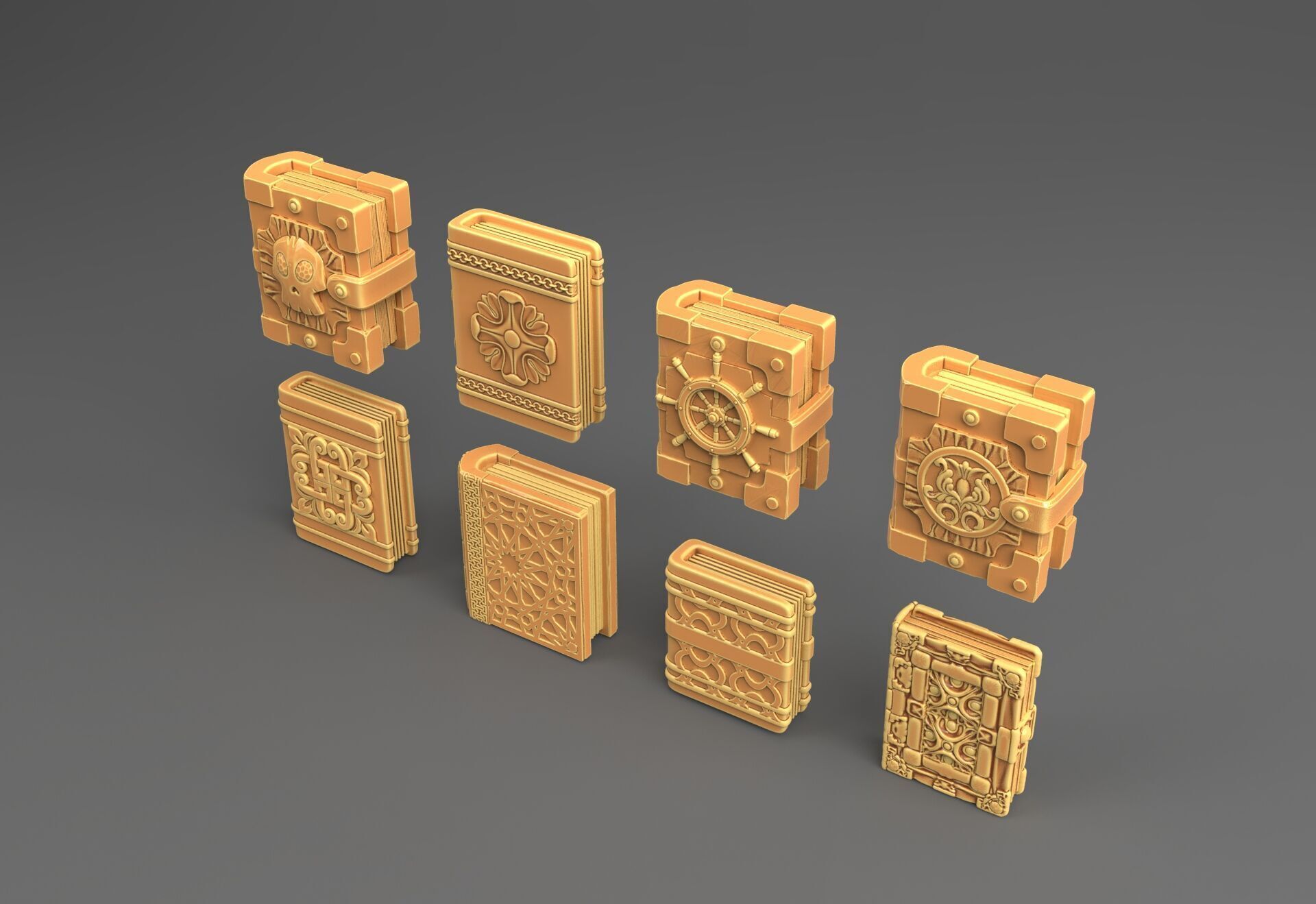 Mystical Tome Collection - 3D Printable Fantasy Books 3D print model_1