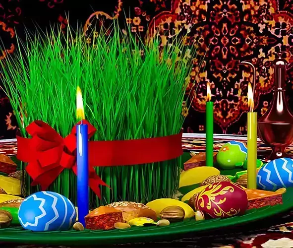 Novruz Semeni Pack   realistic scene 3D model