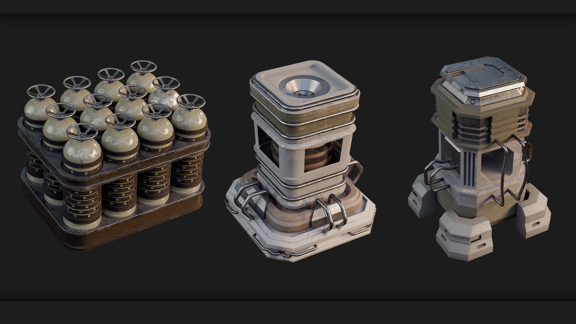 25 Sci-Fi Props - Kitbash - Vol 10 3D model_3