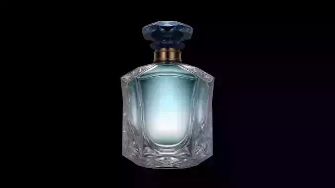 Glass Perfume Bottle 3d Generated Model