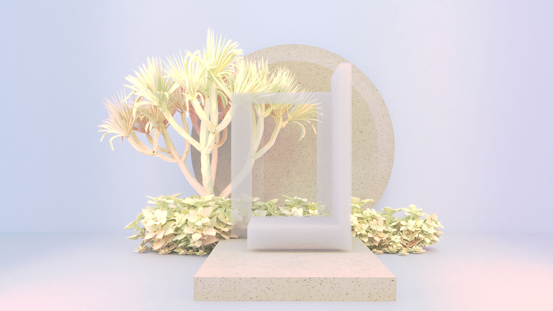 PODIUM ABSTRACT NO 8 Low-poly 3D model_1