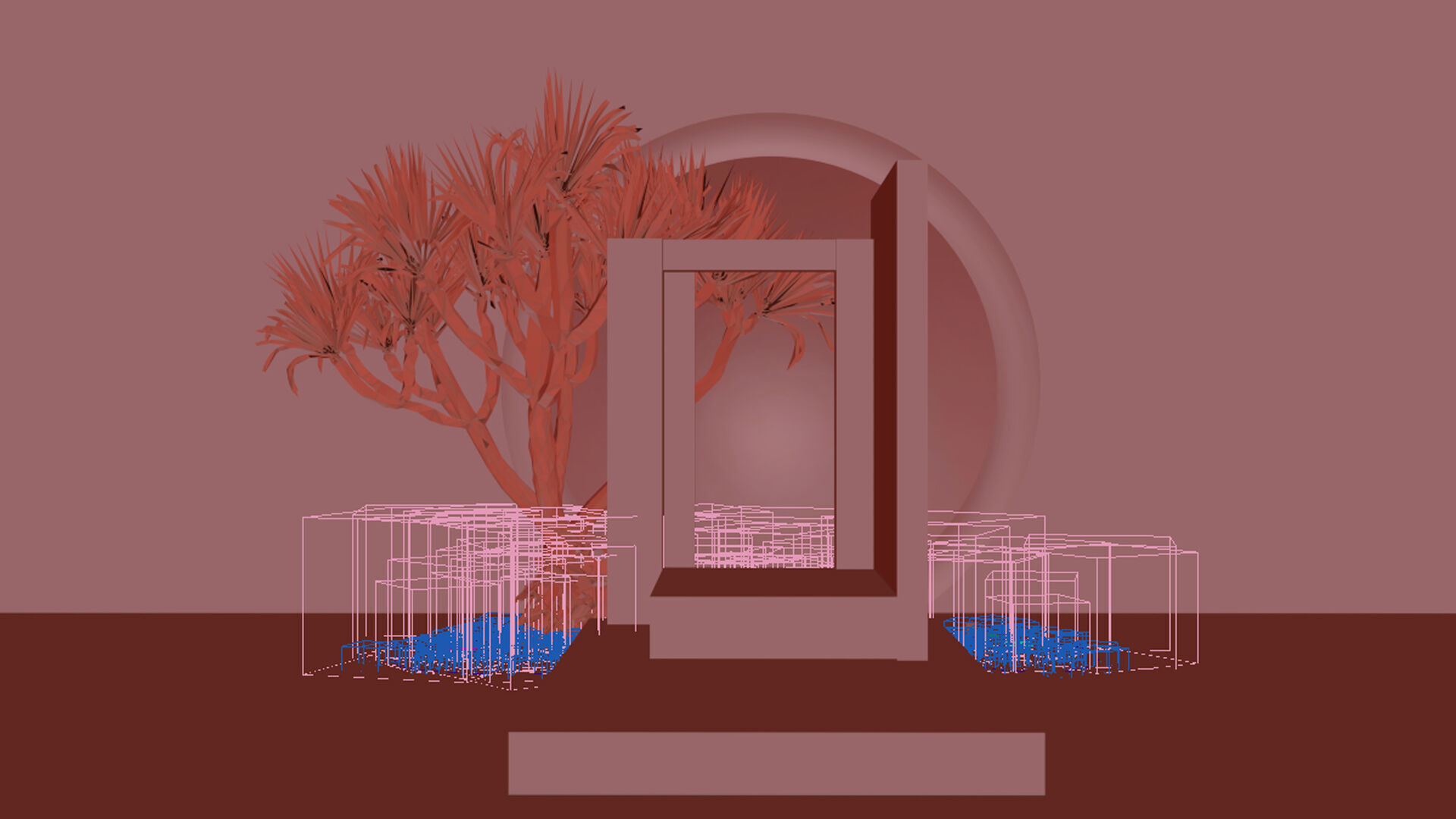 PODIUM ABSTRACT NO 8 Low-poly 3D model_3