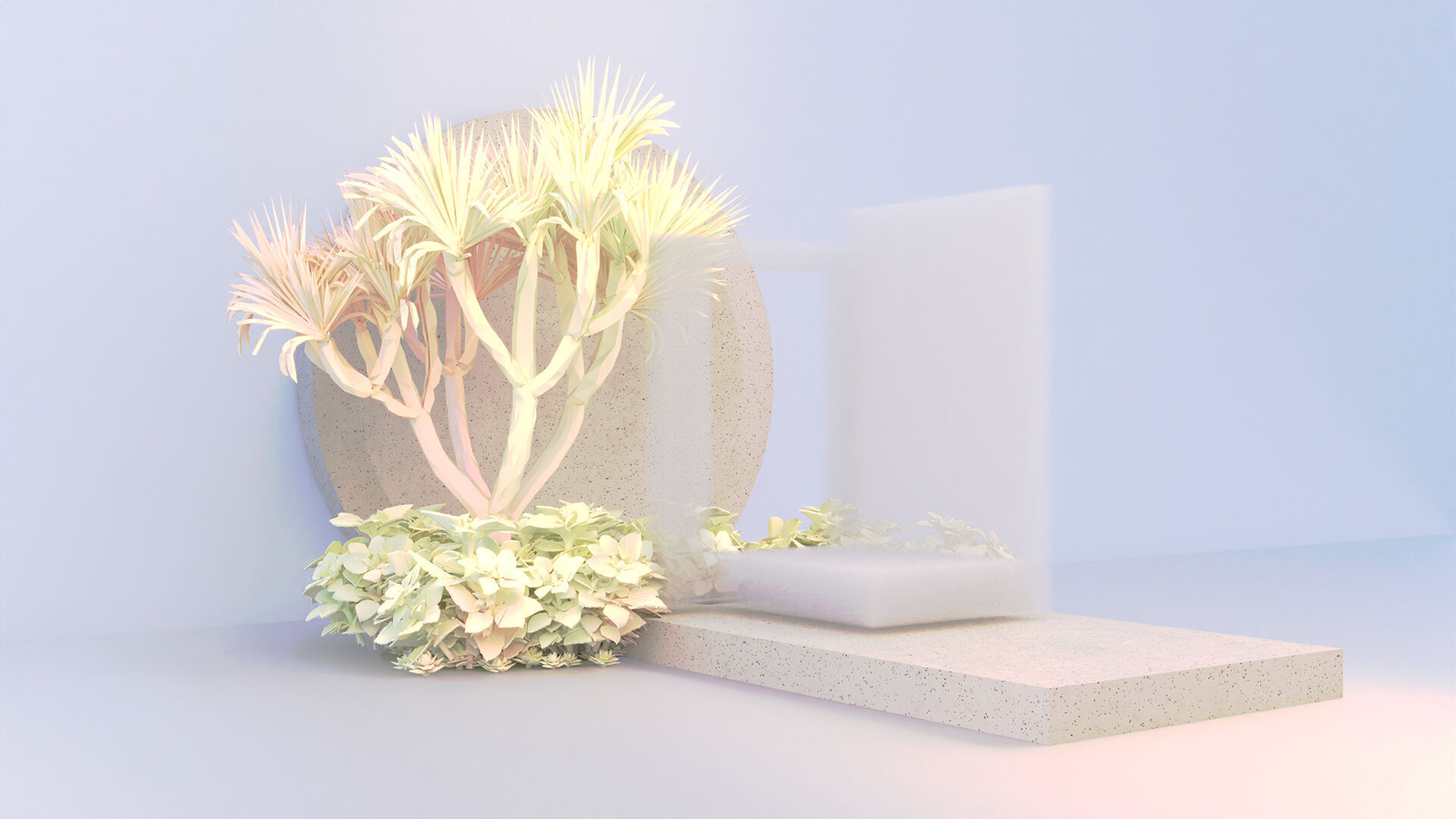 PODIUM ABSTRACT NO 8 Low-poly 3D model_2