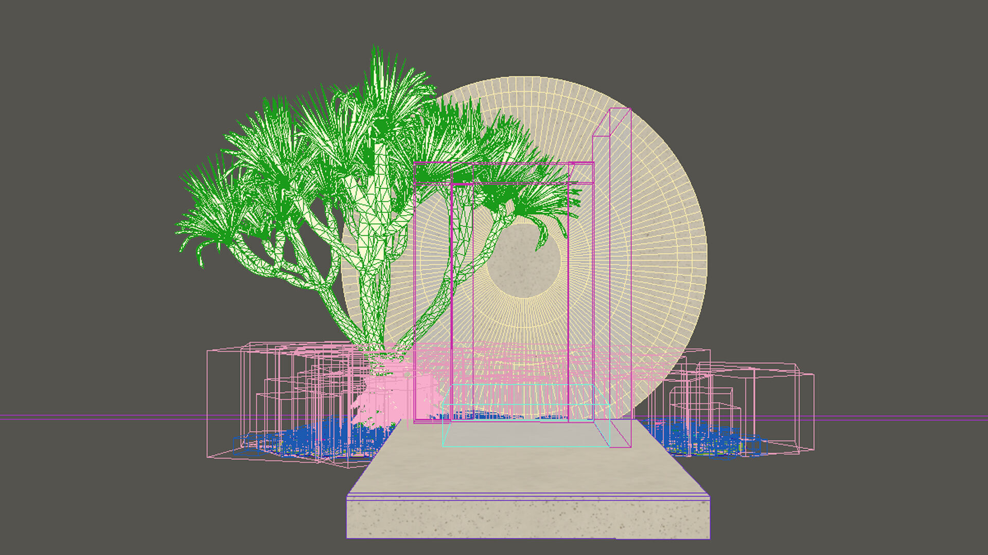 PODIUM ABSTRACT NO 8 Low-poly 3D model_4