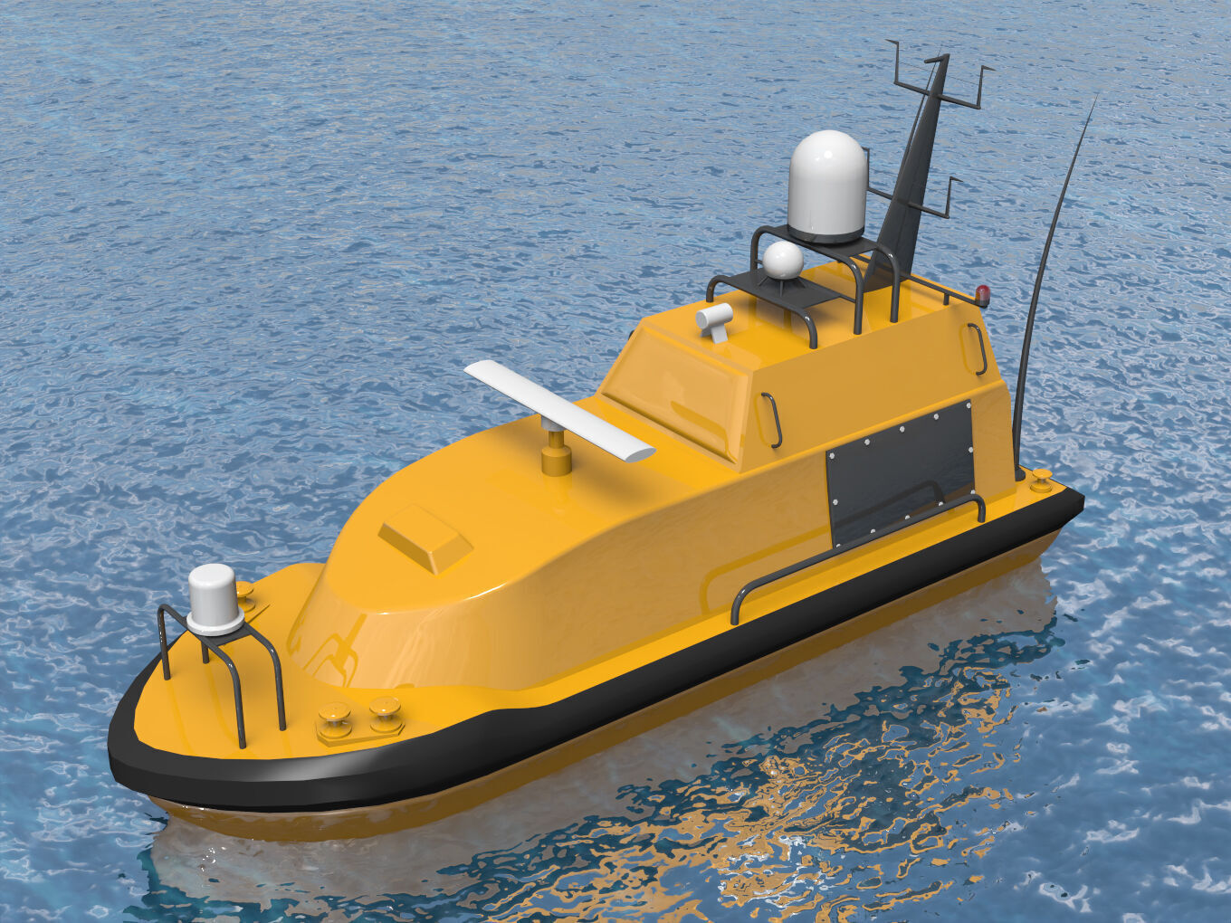 Autonomous Surface Vehicle 3D model_1