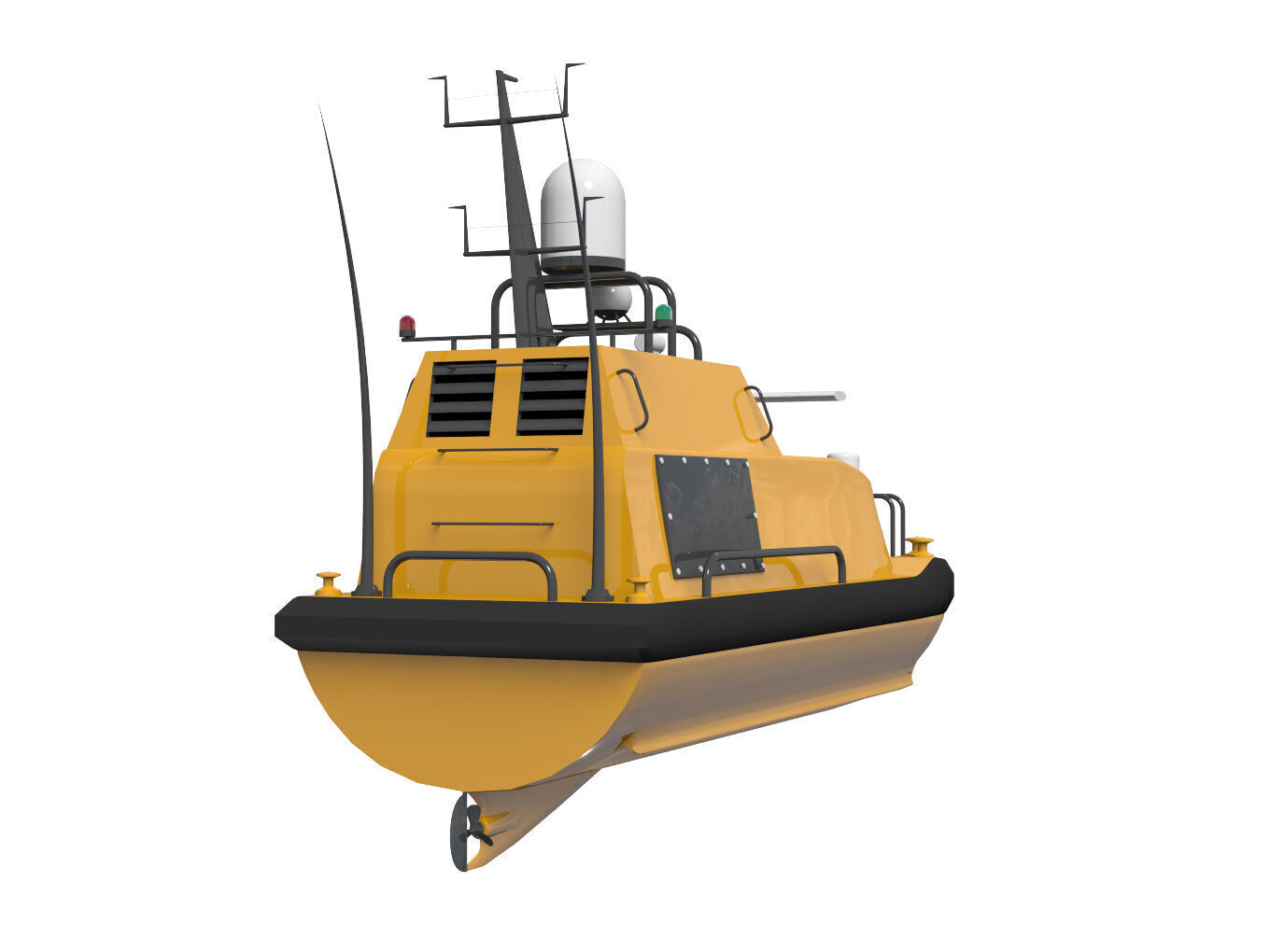 Autonomous Surface Vehicle 3D model_8