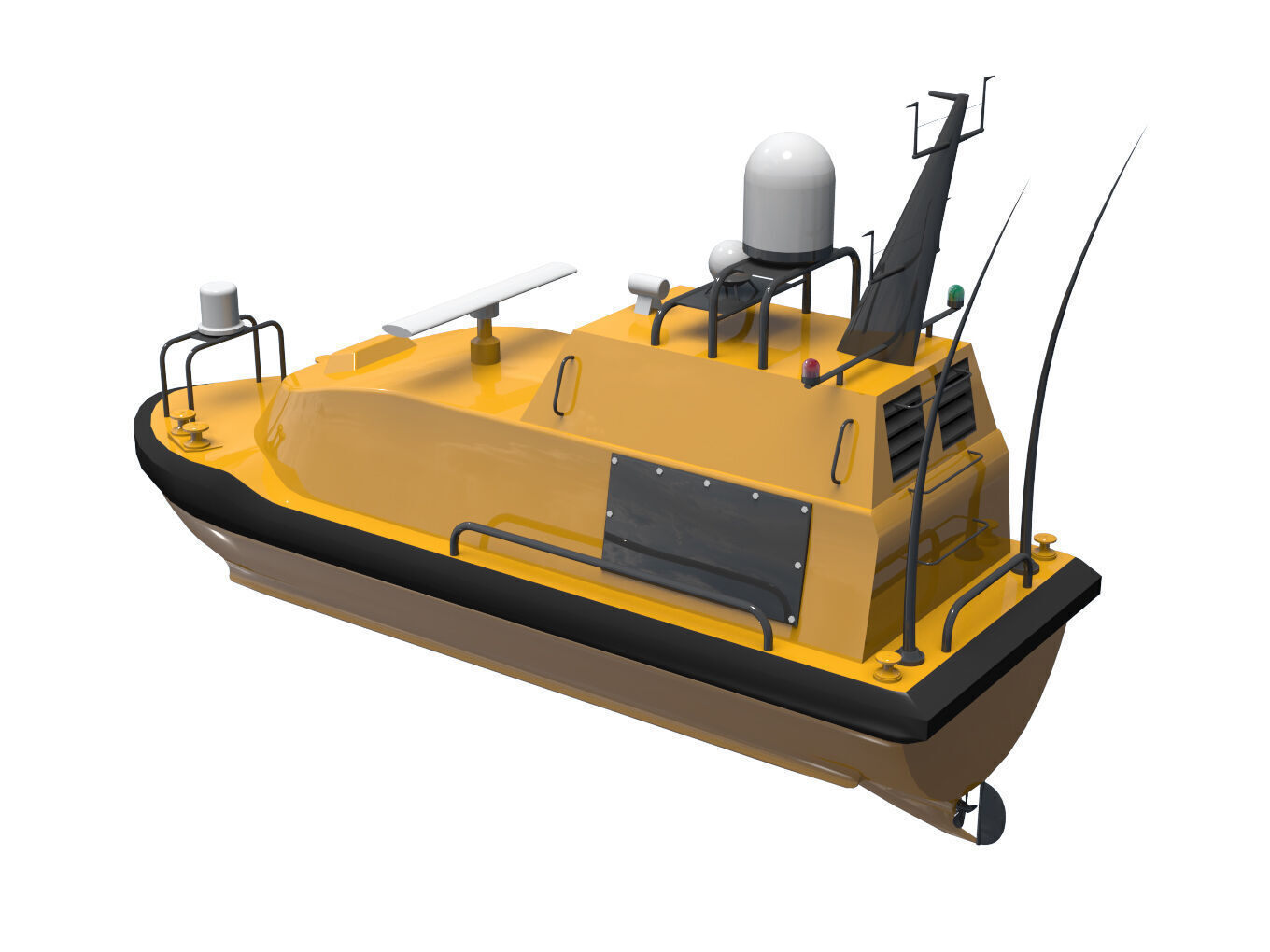 Autonomous Surface Vehicle 3D model_2