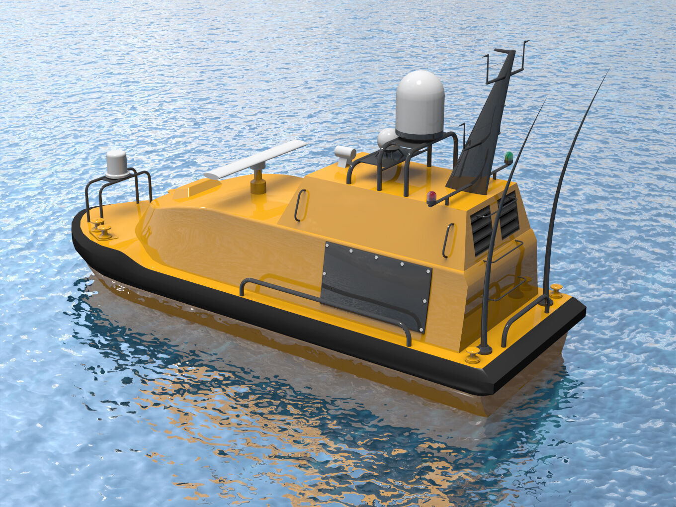 Autonomous Surface Vehicle 3D model_3