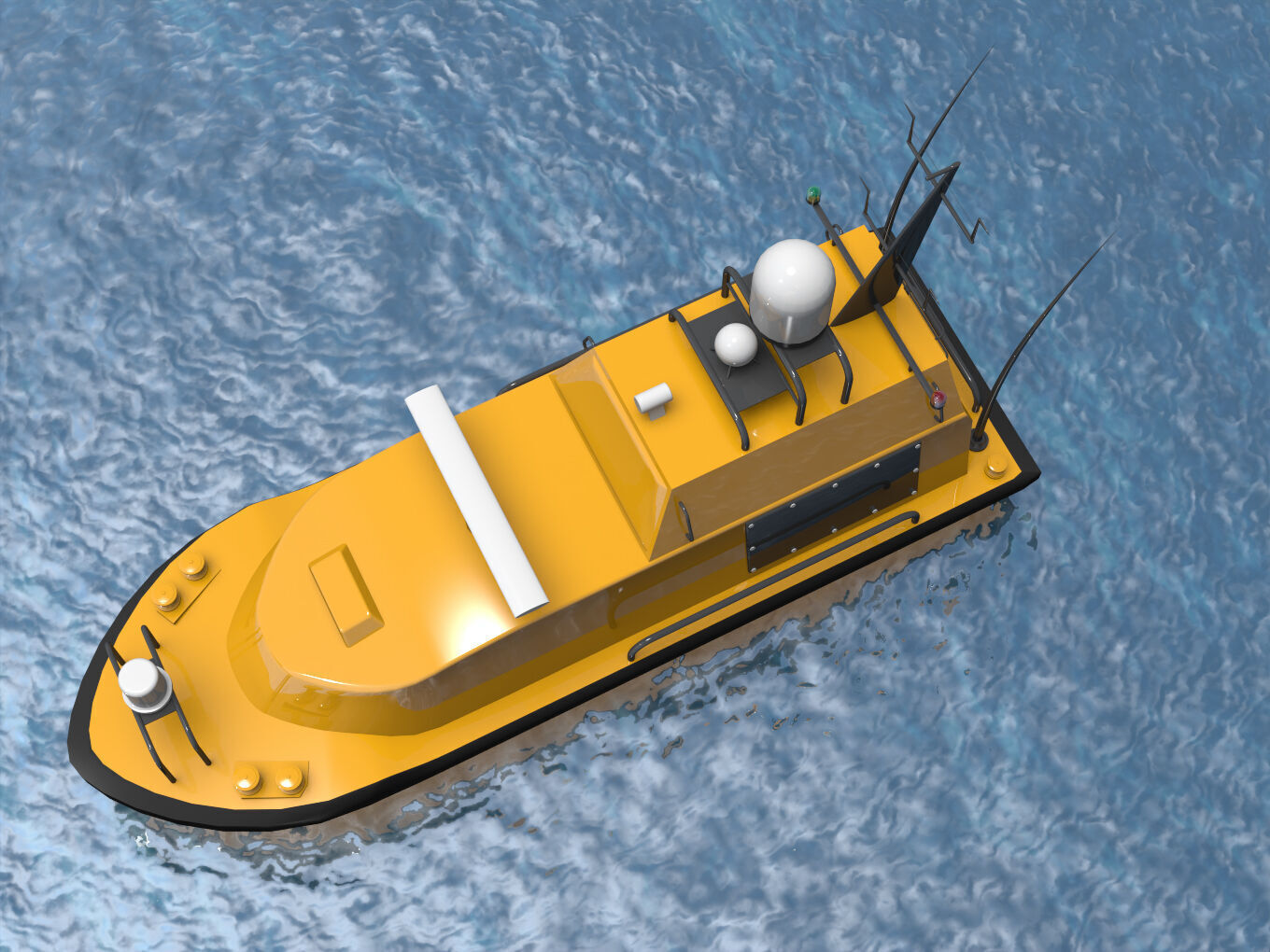 Autonomous Surface Vehicle 3D model_10