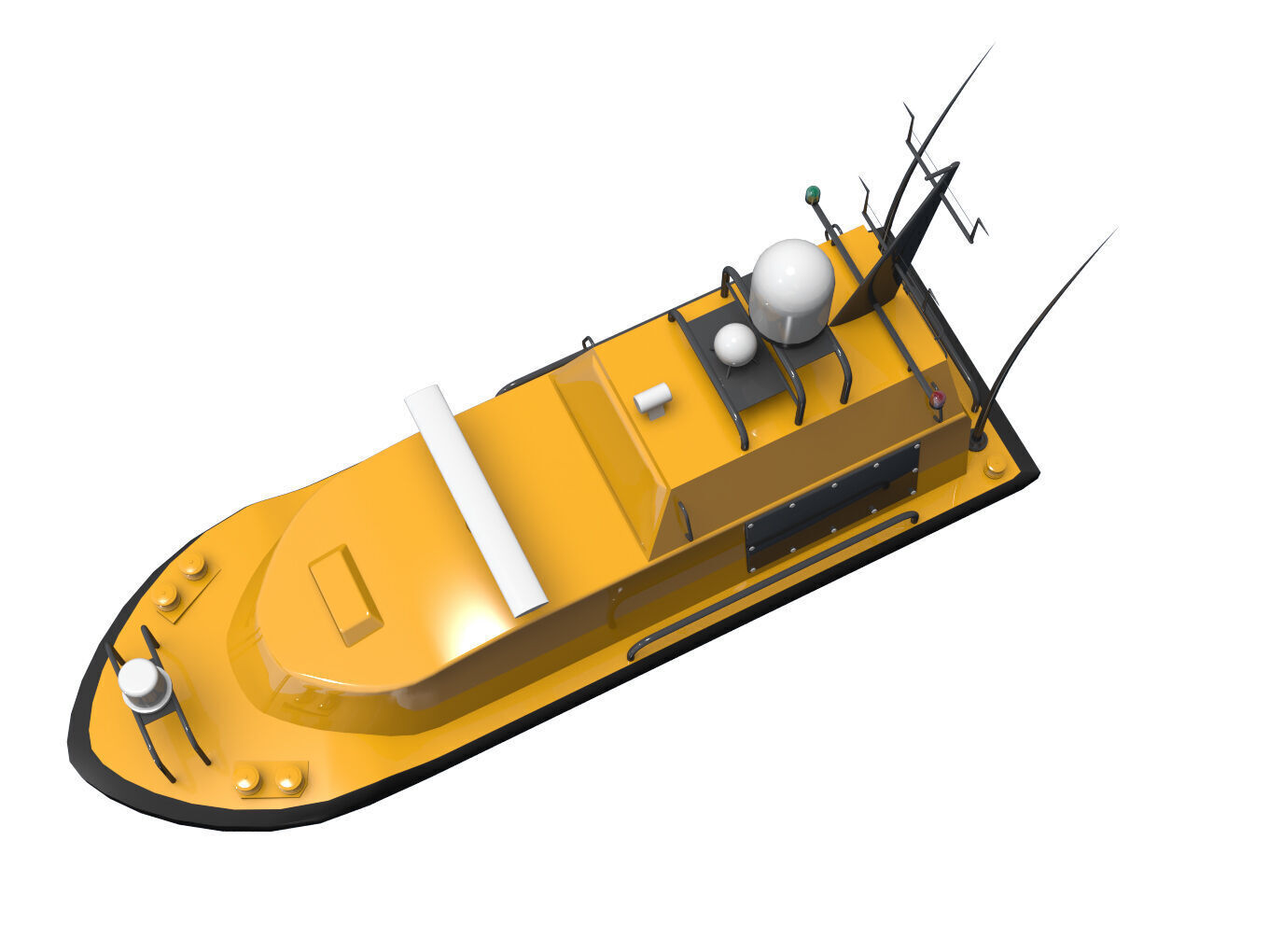 Autonomous Surface Vehicle 3D model_9