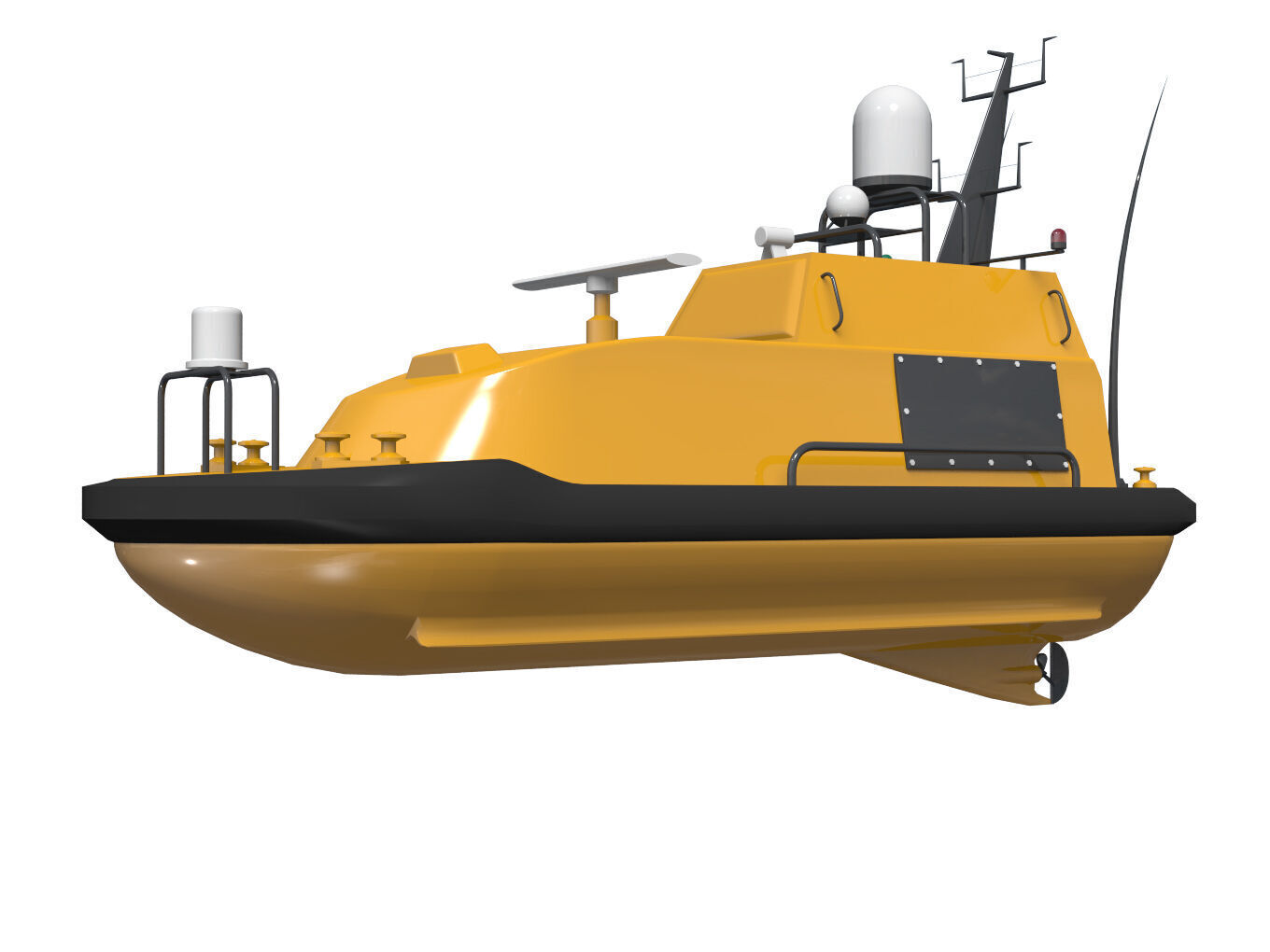 Autonomous Surface Vehicle 3D model_4