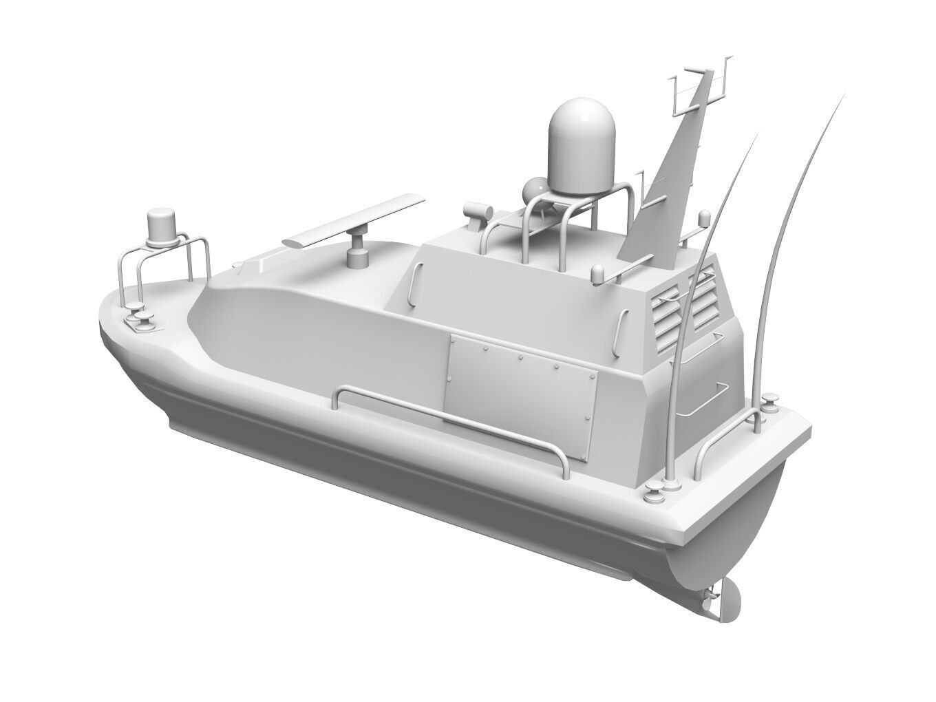 Autonomous Surface Vehicle 3D model_16