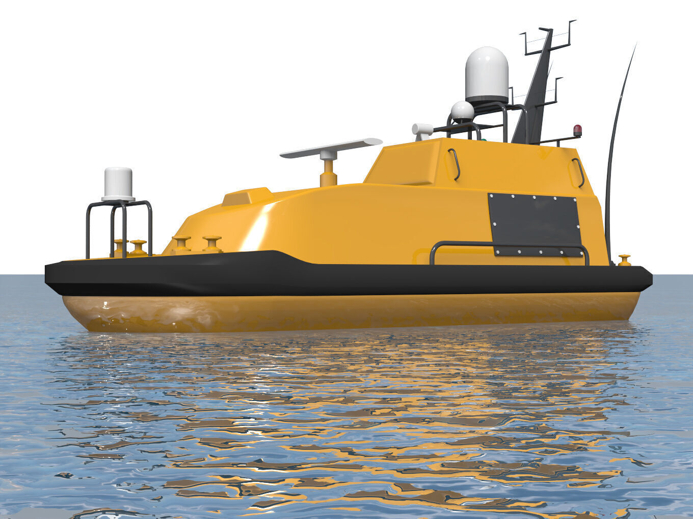 Autonomous Surface Vehicle 3D model_5