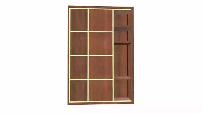 Almirah Racks Low-poly 3D model