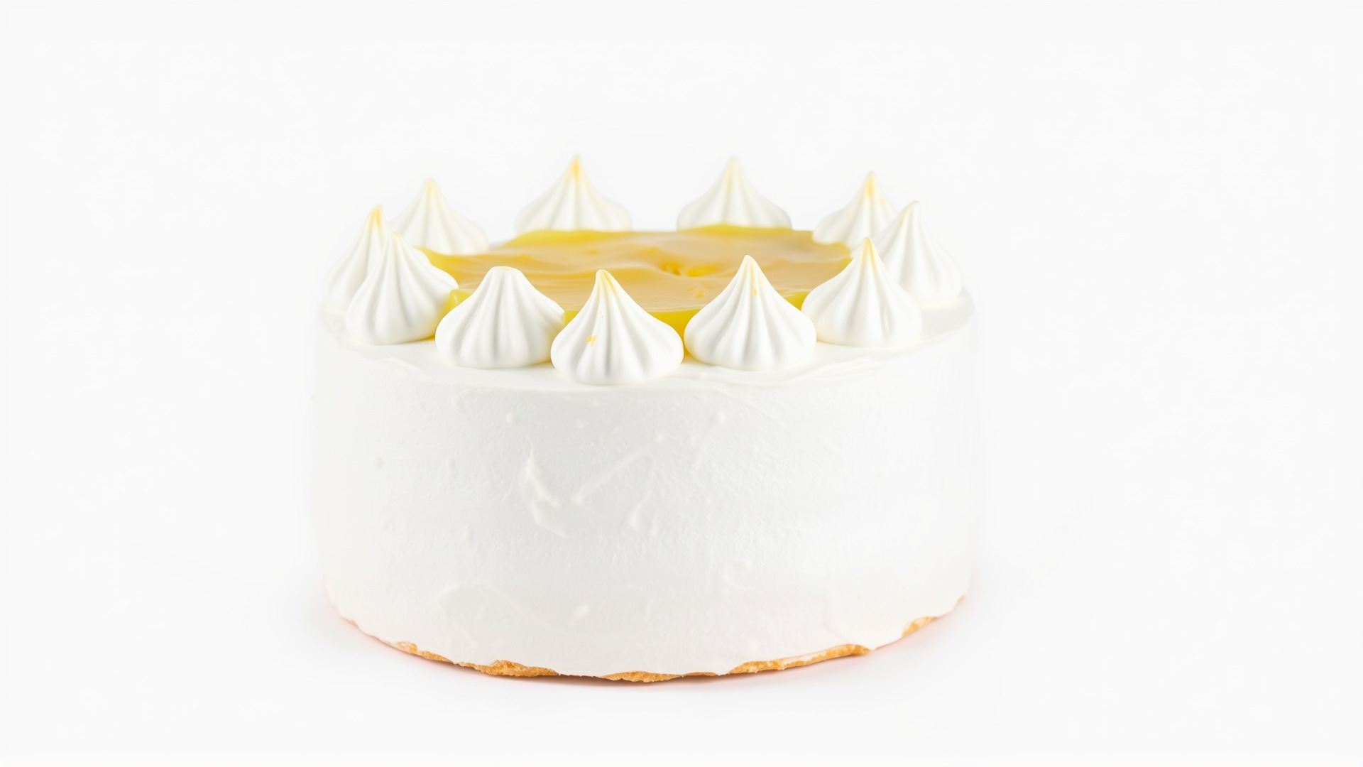 Zesty Lemon Meringue Cake model pack Low-poly 3D model_4