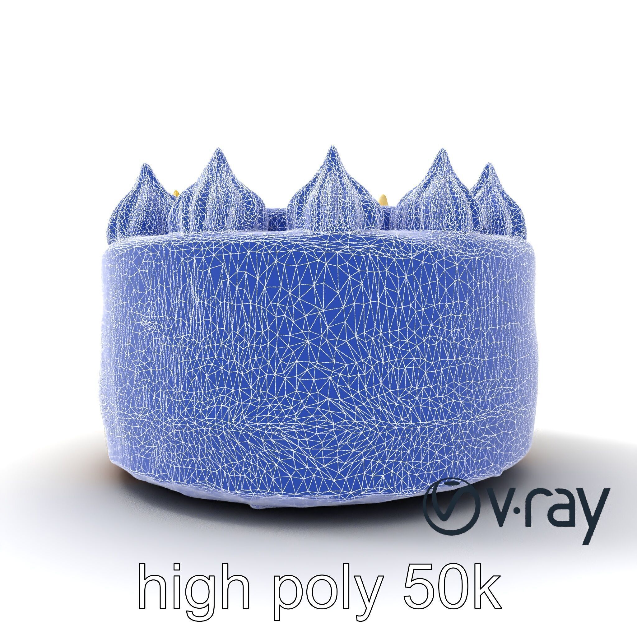 Zesty Lemon Meringue Cake model pack Low-poly 3D model_22