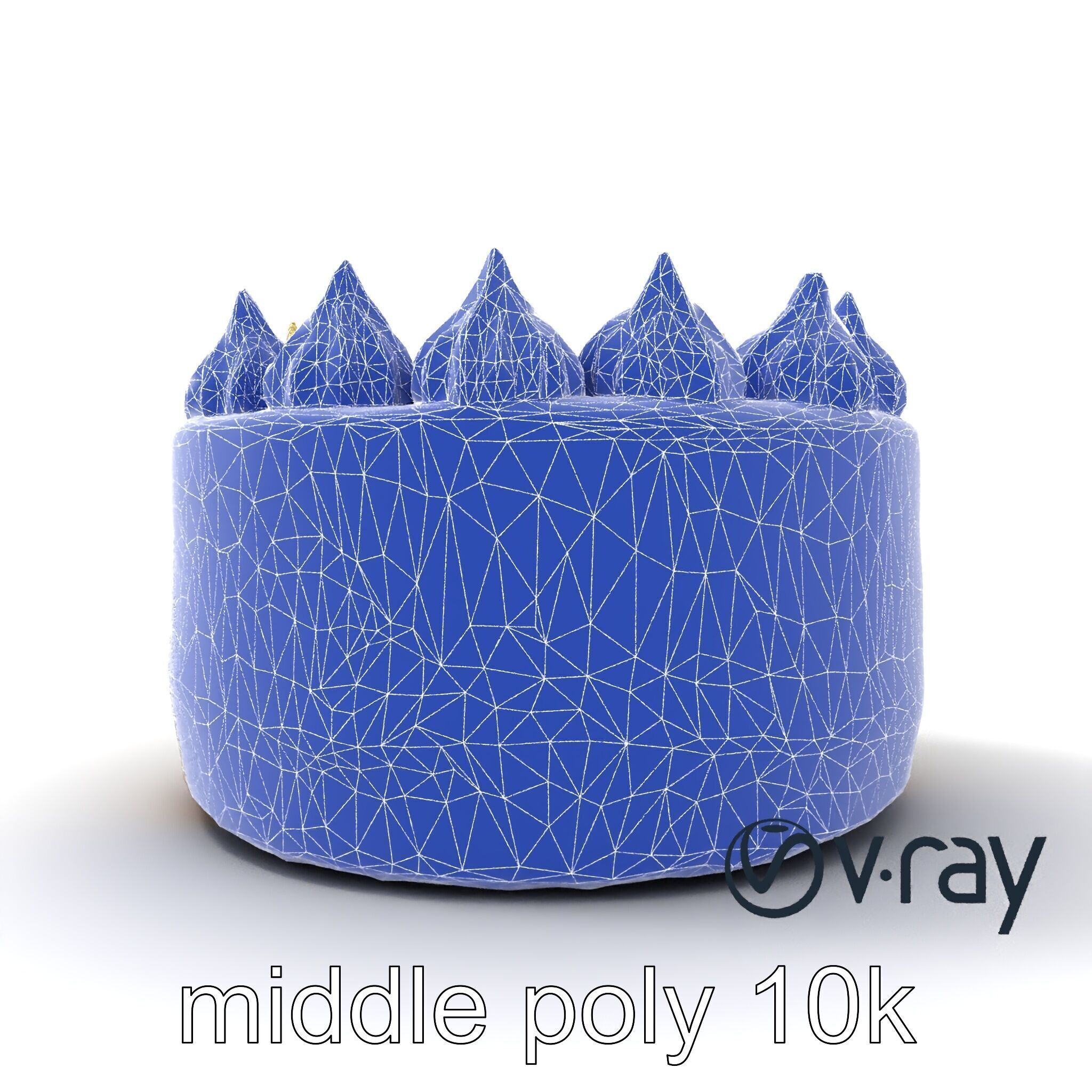 Zesty Lemon Meringue Cake model pack Low-poly 3D model_26