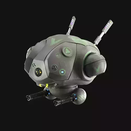 Sci-fi Military Drone 3D model