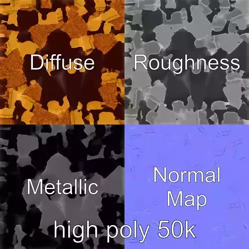 Rich Chocolate Ganache Cake model pack Low-poly 3D model