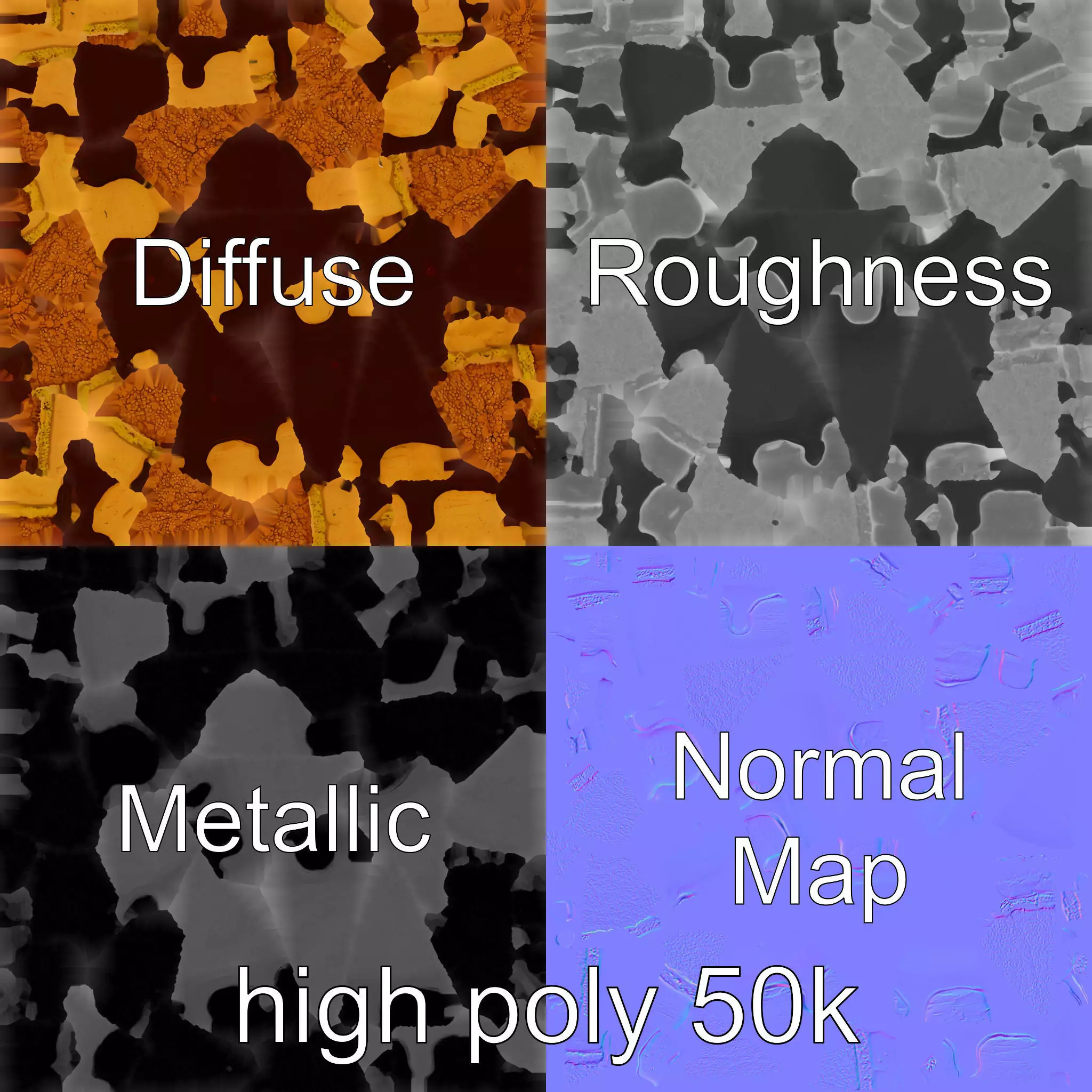 Rich Chocolate Ganache Cake model pack Low-poly 3D model_0