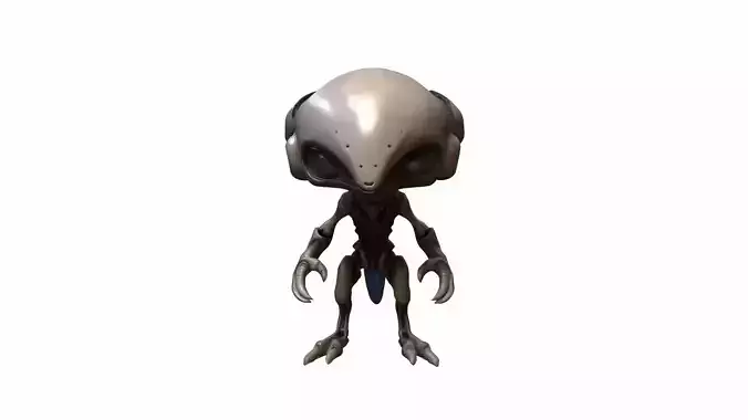  Mysterious Alien Biomechanical 3d  Model 