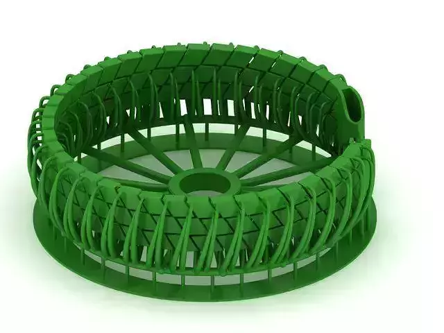 14MM  READY TO PRINT UNISEX BRACELET SPIRAL TYPE 3D print model