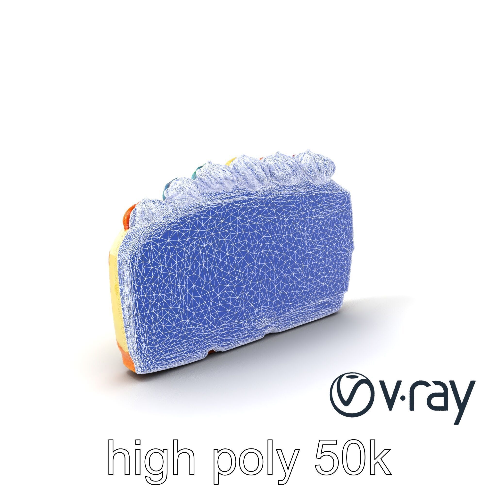 Vibrant Rainbow Cake 3D model pack Low-poly 3D model_8