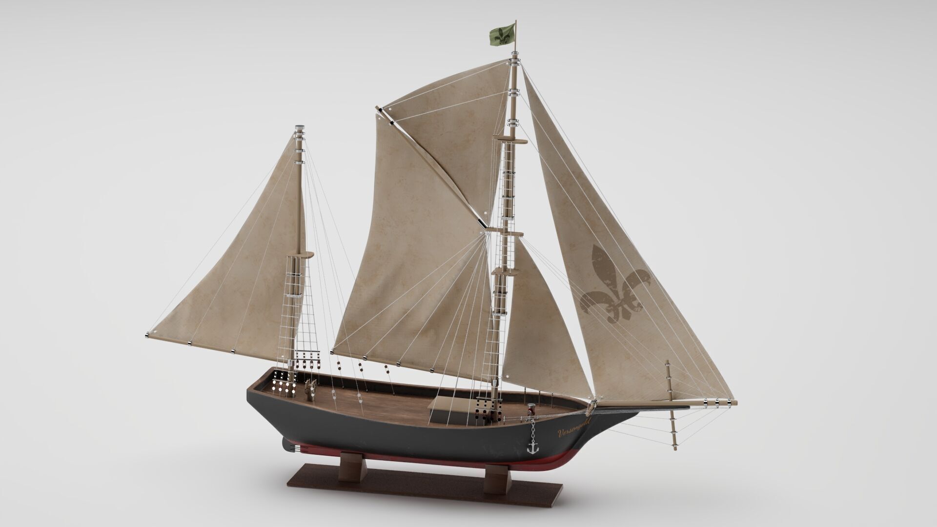 Decorative Ship 3D model_1
