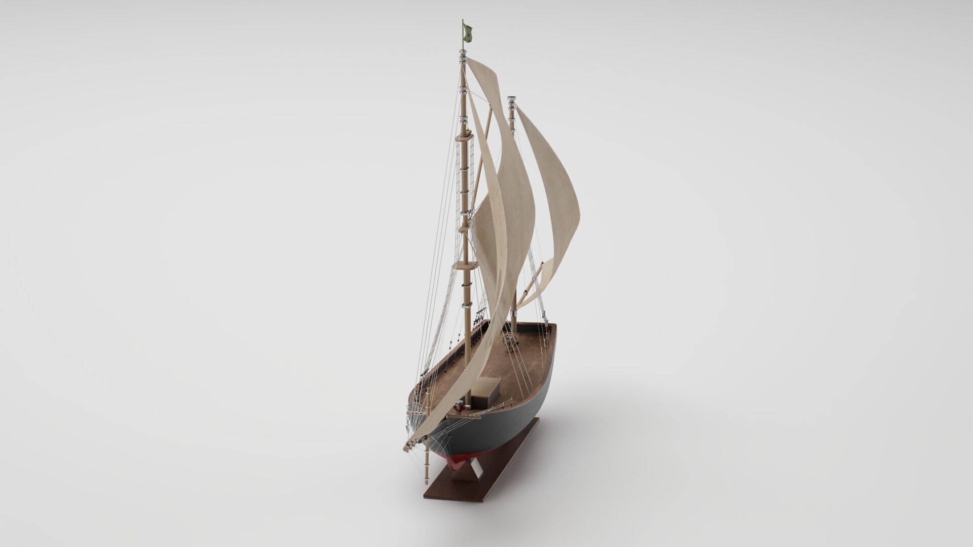 Decorative Ship 3D model_7