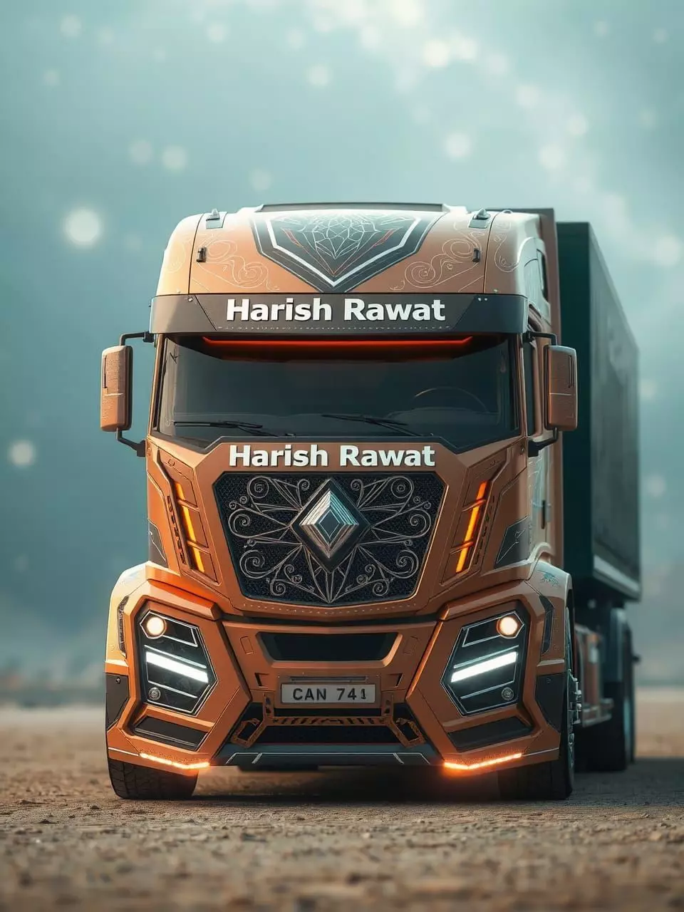 truck deign Low-poly 3D model