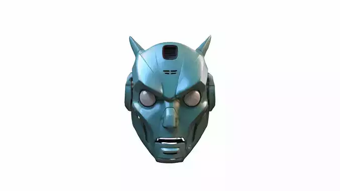 A Robotic Futuristic Android Faceplate Mask 3d  Model   3D model