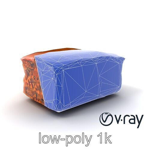 Spiced Rum Cake 3D model pack Low-poly 3D model 7