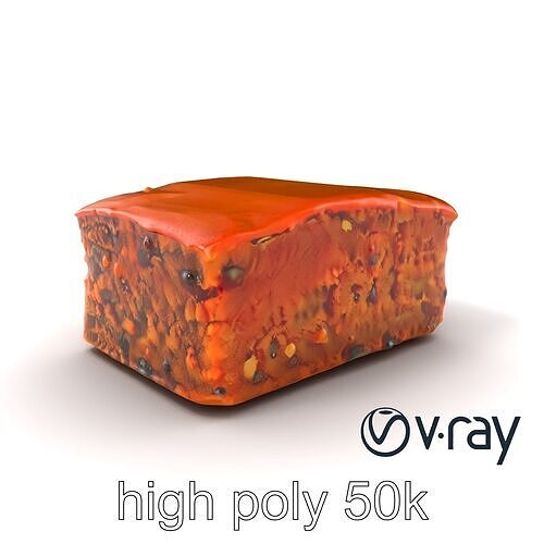 Spiced Rum Cake 3D model pack Low-poly 3D model 5