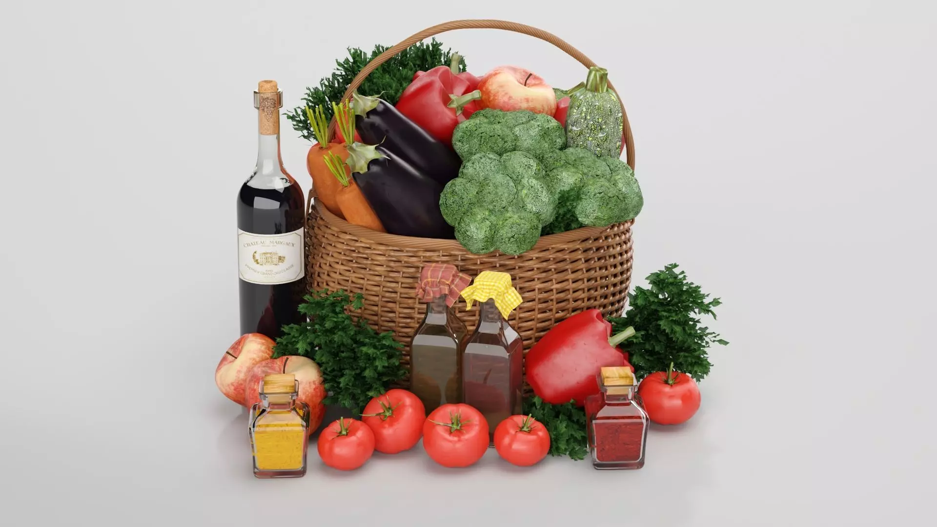Vegetable Basket 3D model_0