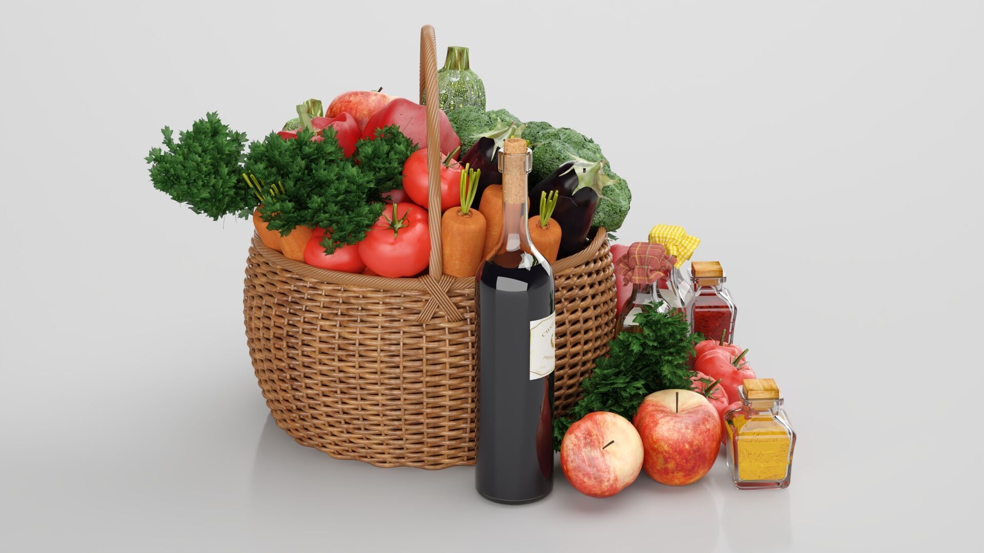 Vegetable Basket 3D model_2