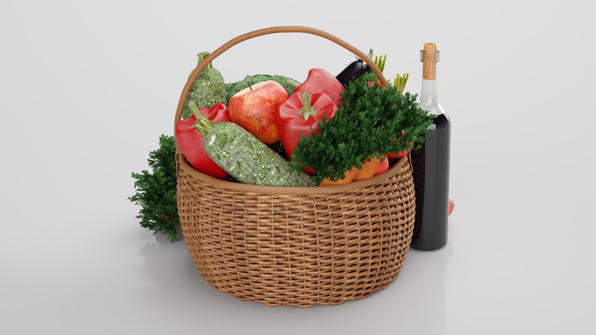 Vegetable Basket 3D model_4