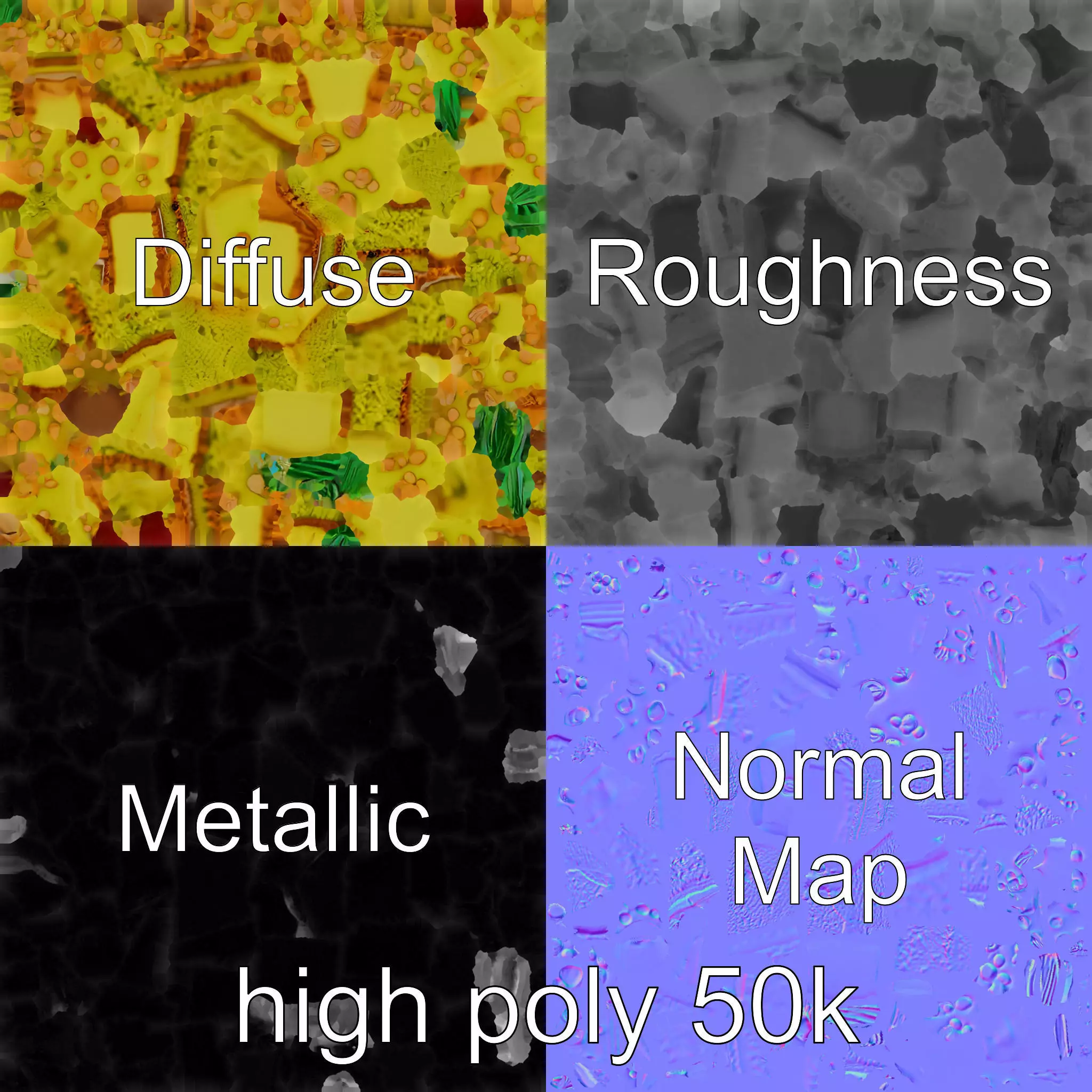 Vibrant Pistachio Cake Slice model pack Low-poly 3D model_0