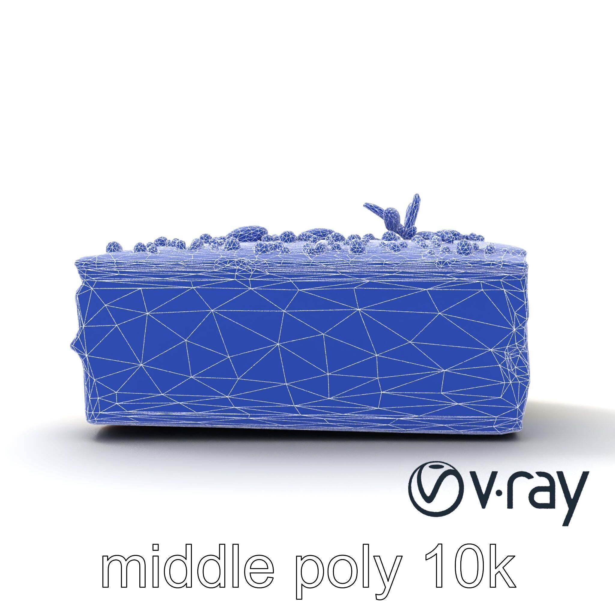 Vibrant Pistachio Cake Slice model pack Low-poly 3D model_15