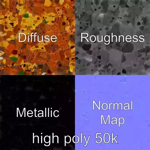 Festive Fruit Cake Detailed 3D Model Pack