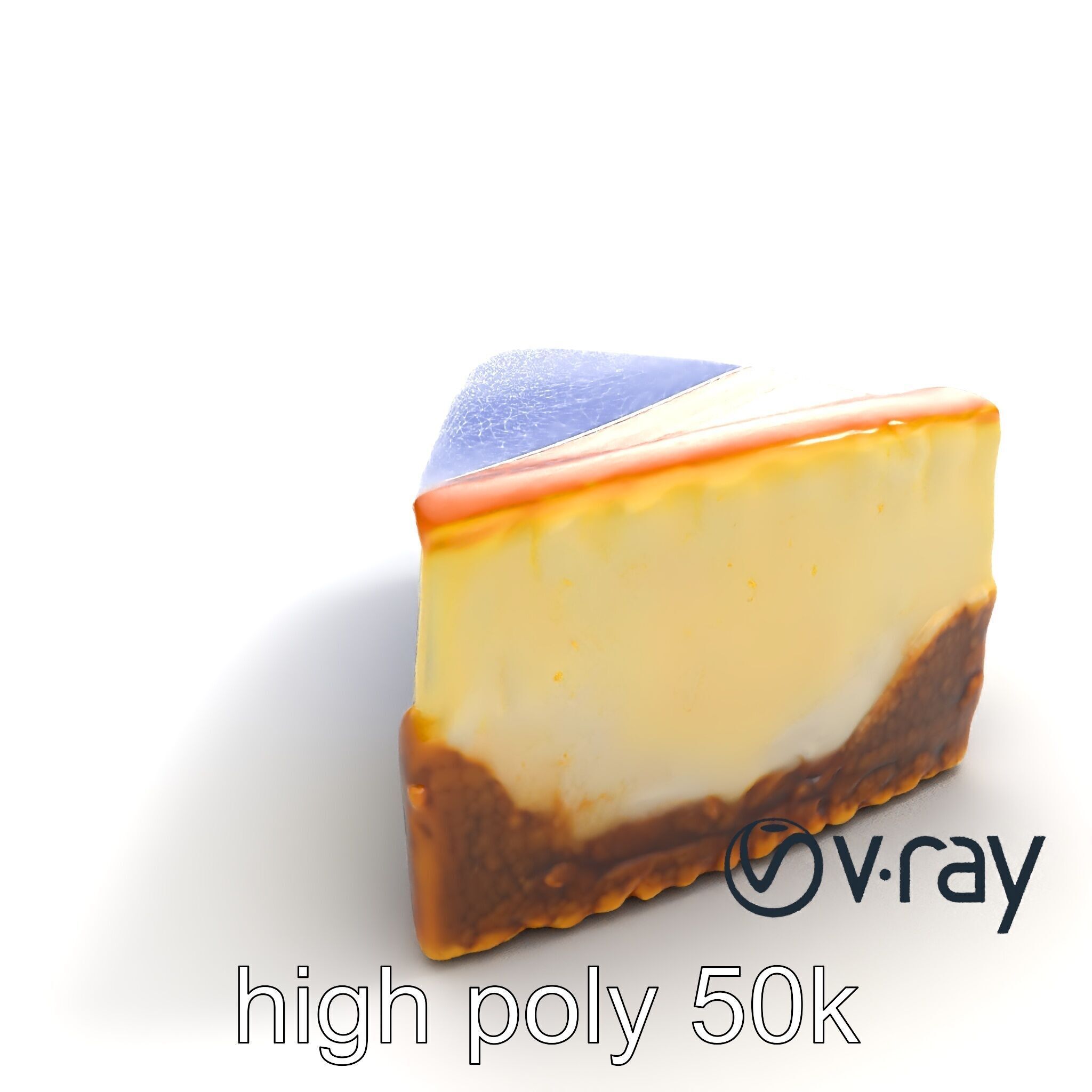 New York Cheesecake Slice model pack Low-poly 3D model_18