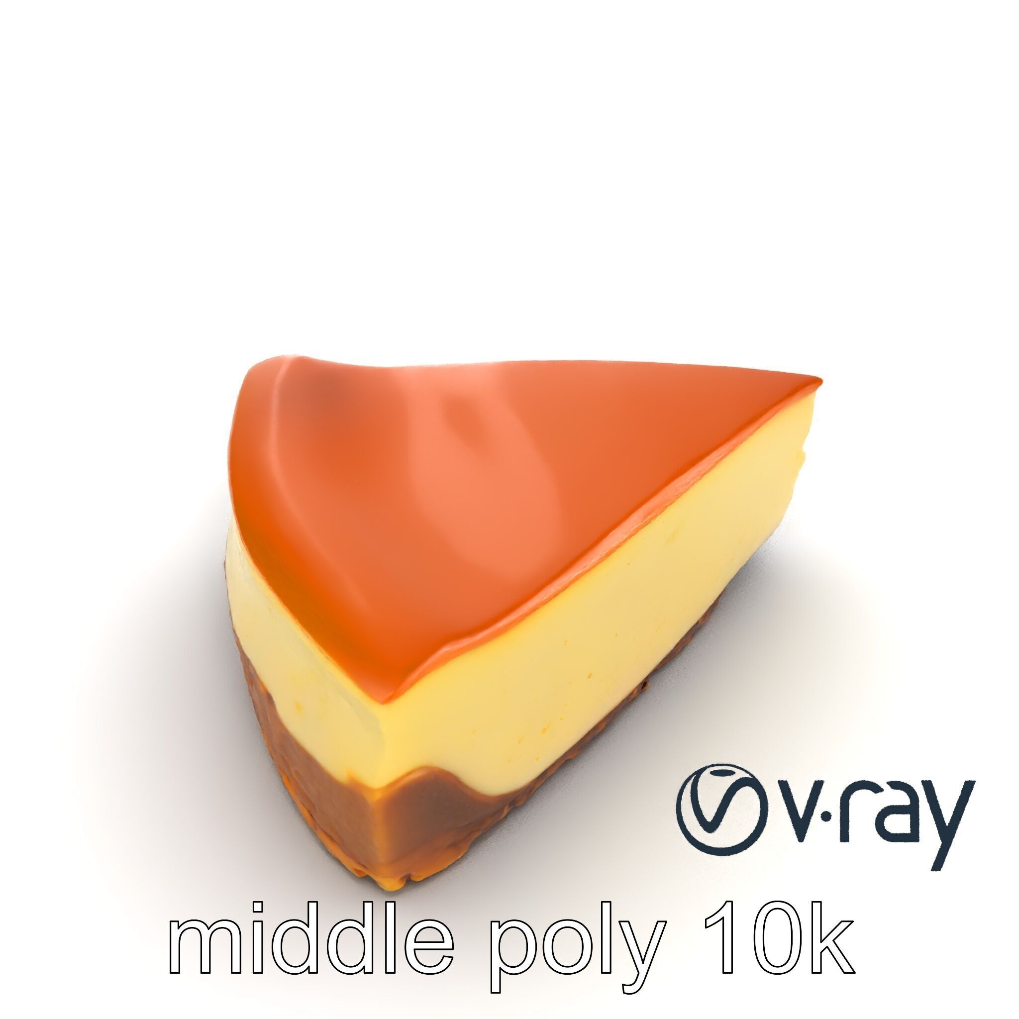 New York Cheesecake Slice model pack Low-poly 3D model_14