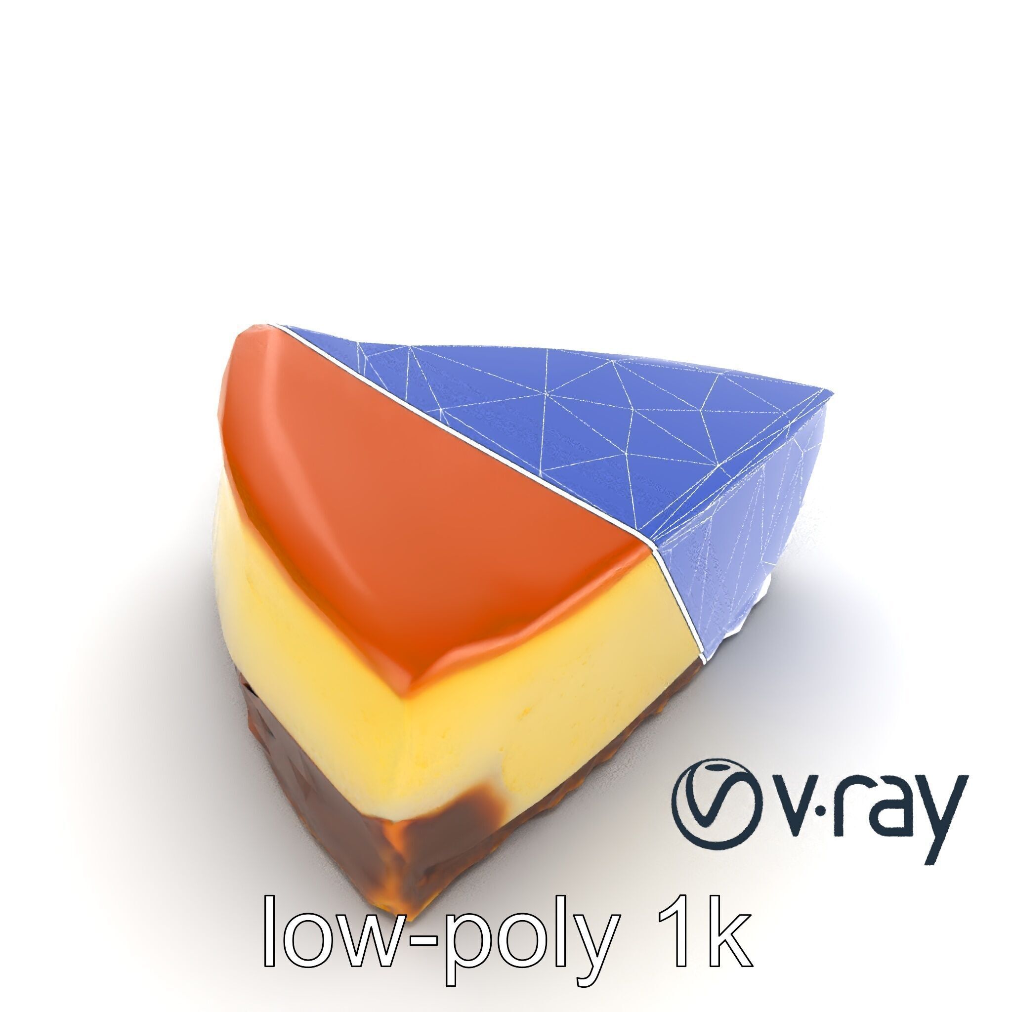 New York Cheesecake Slice model pack Low-poly 3D model_29