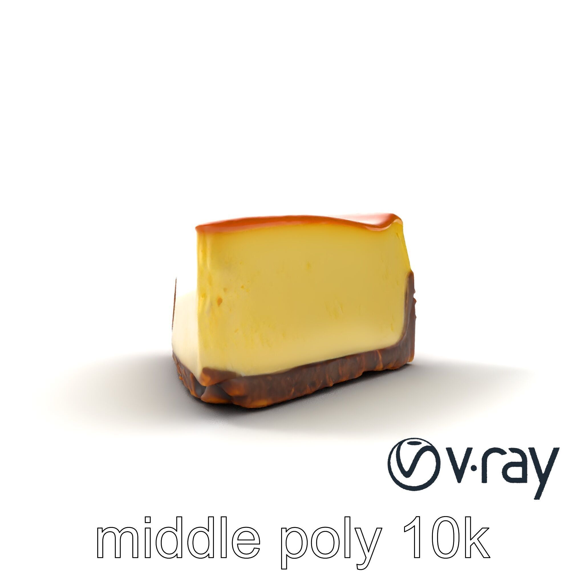 New York Cheesecake Slice model pack Low-poly 3D model_13