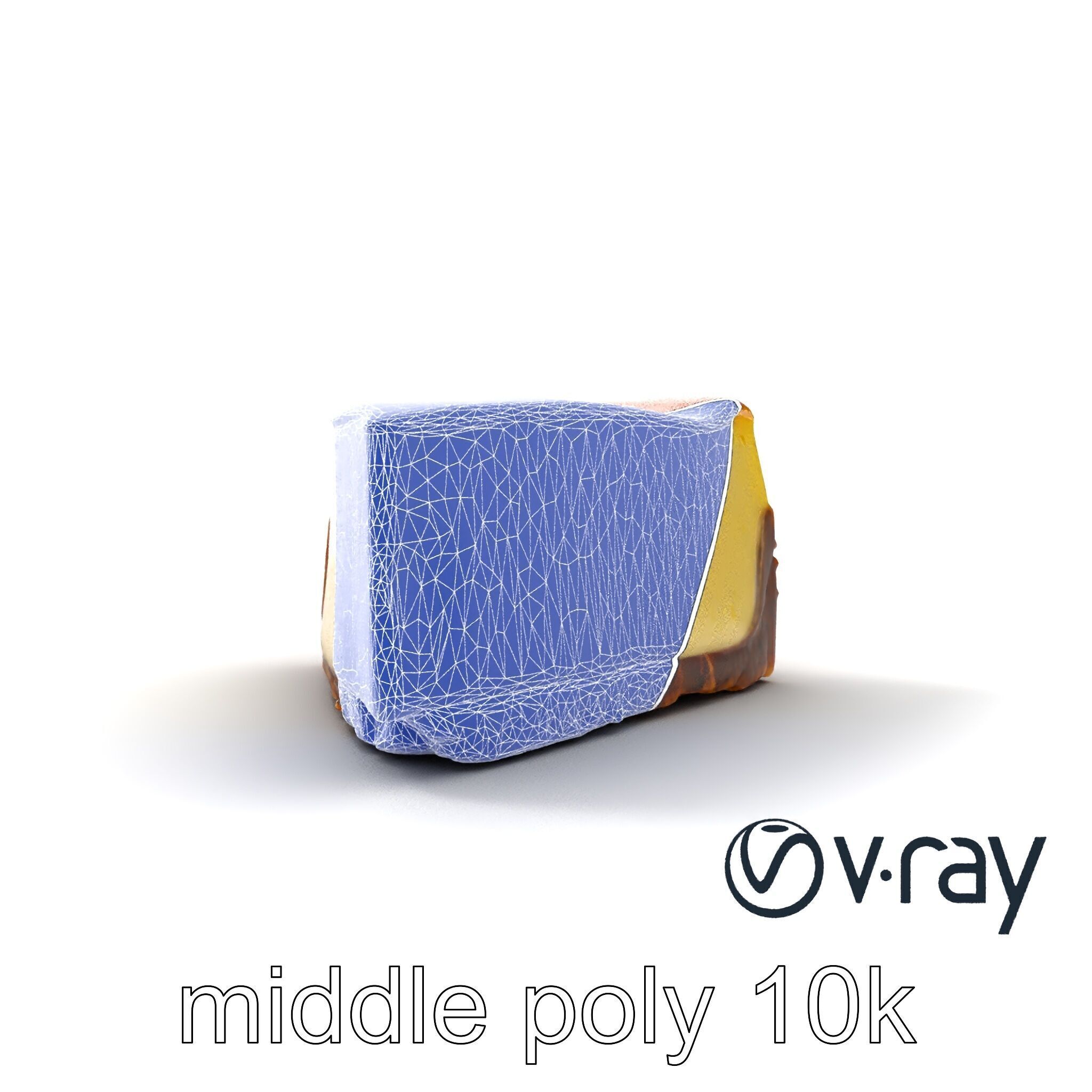 New York Cheesecake Slice model pack Low-poly 3D model_15