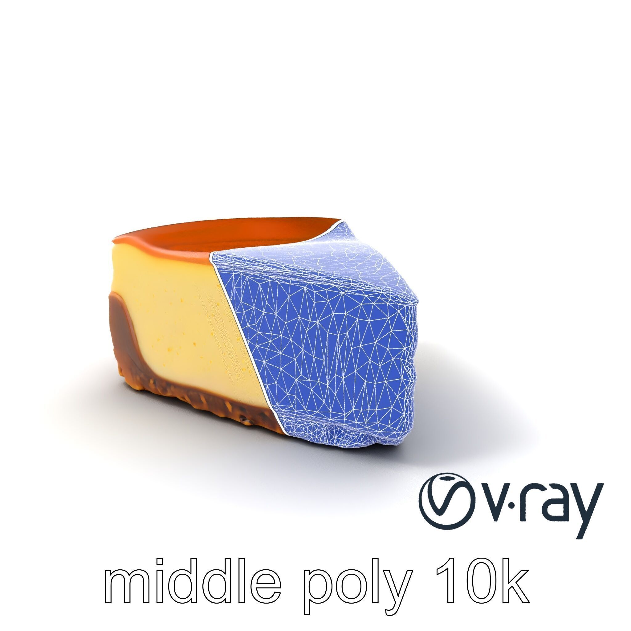 New York Cheesecake Slice model pack Low-poly 3D model_9