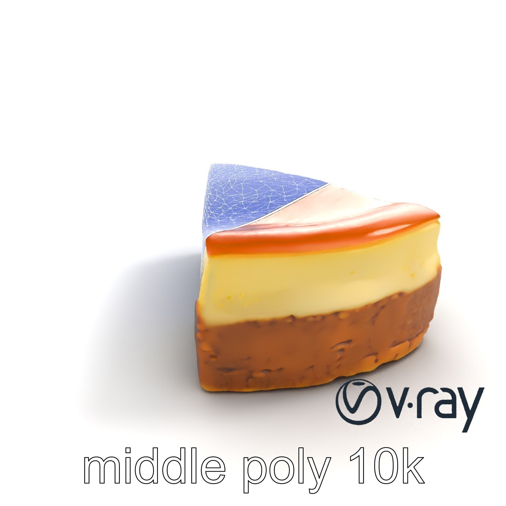 New York Cheesecake Slice model pack Low-poly 3D model_23