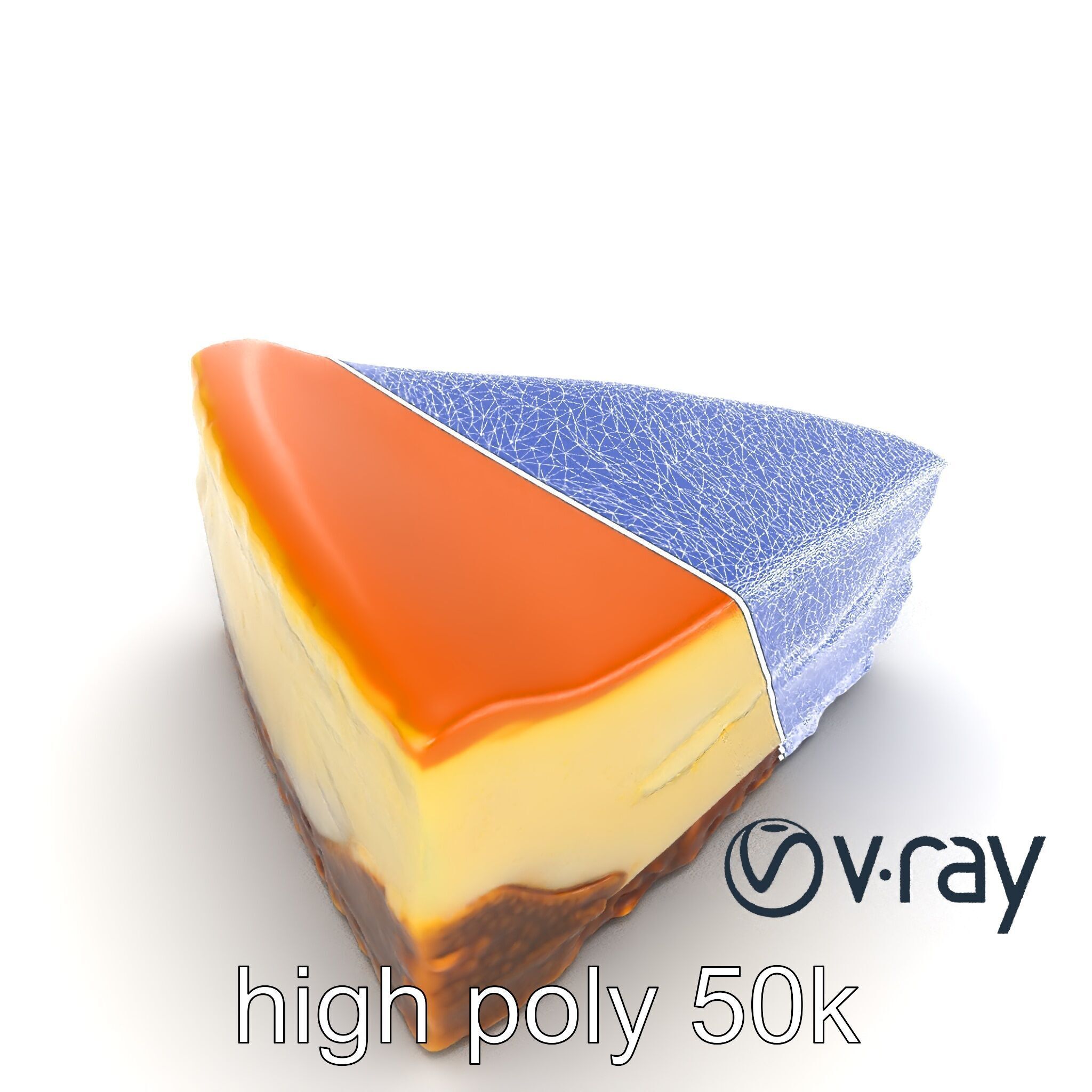 New York Cheesecake Slice model pack Low-poly 3D model_24