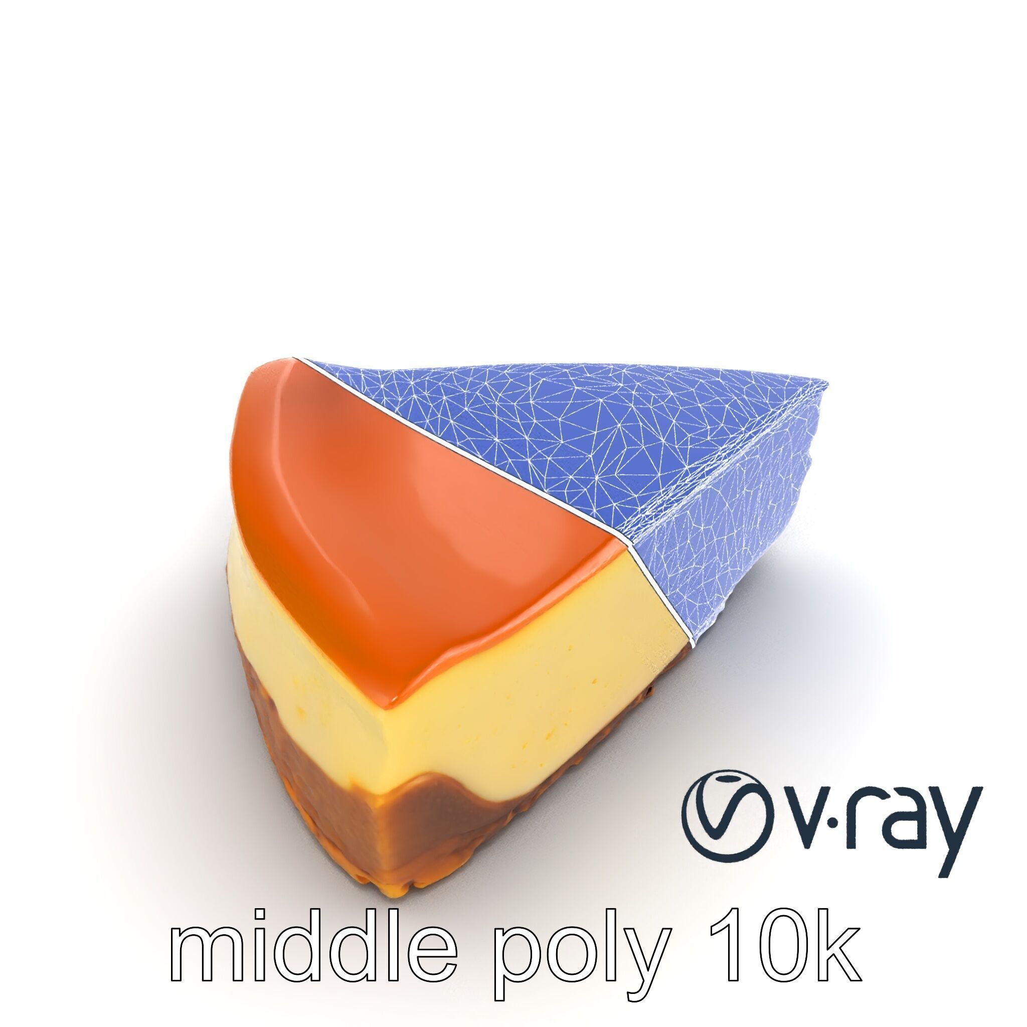New York Cheesecake Slice model pack Low-poly 3D model_31