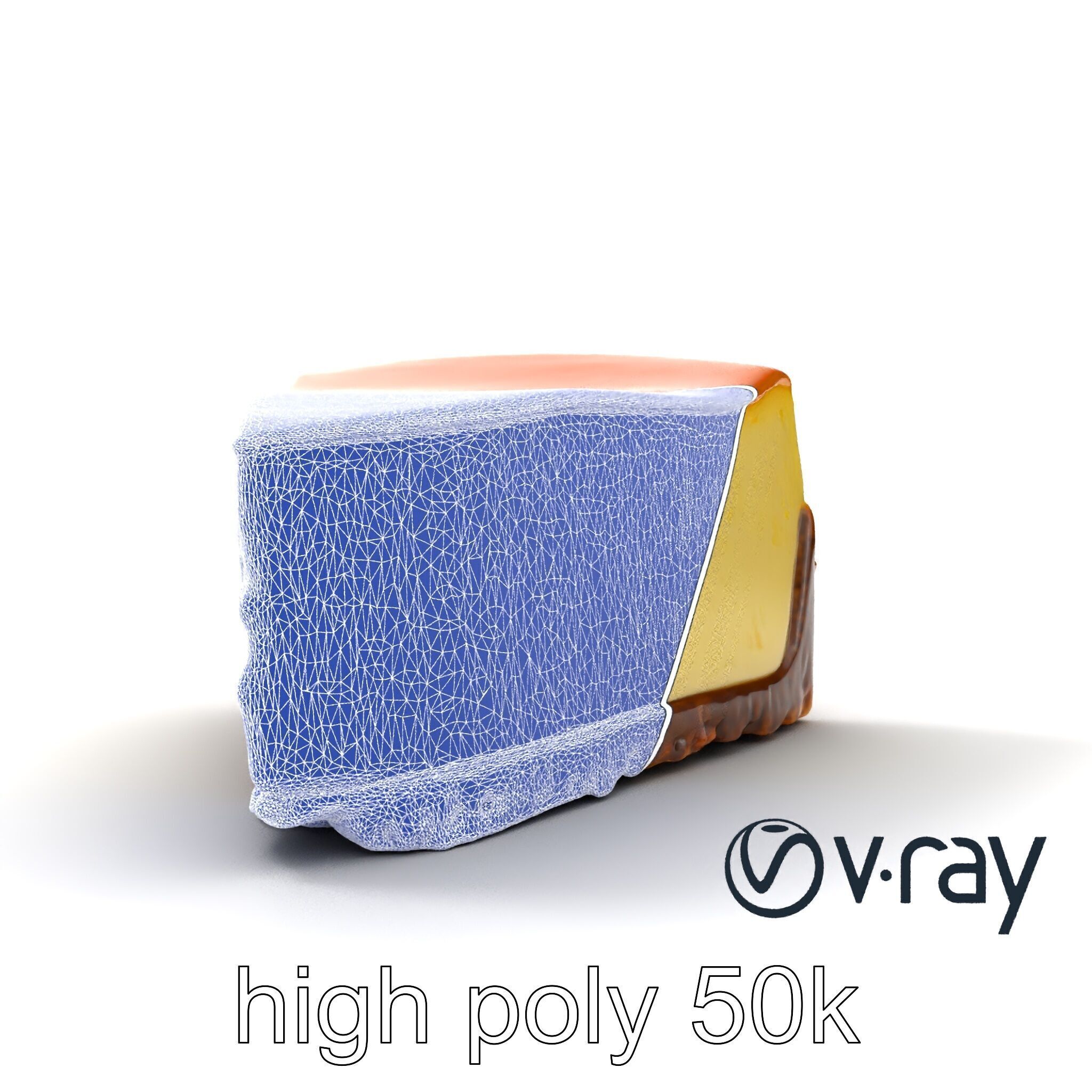 New York Cheesecake Slice model pack Low-poly 3D model_19